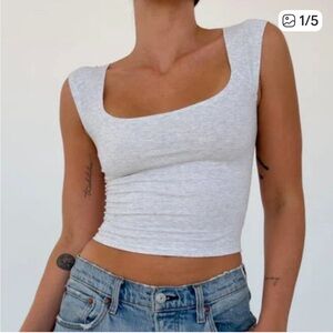 NWT Rumored Gray Crop Top